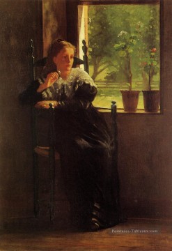  low - À la fenêtre réalisme peintre Winslow Homer